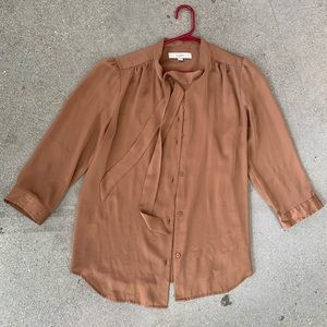 Loft brown blouse